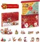 Christmas Advent Calendar 2024 for Kids 24 Days Christmas Countdown Calendar, Advent Calendar Toy for Kids 3 Years and Up with 24 Surprise Building Blocks Toys
